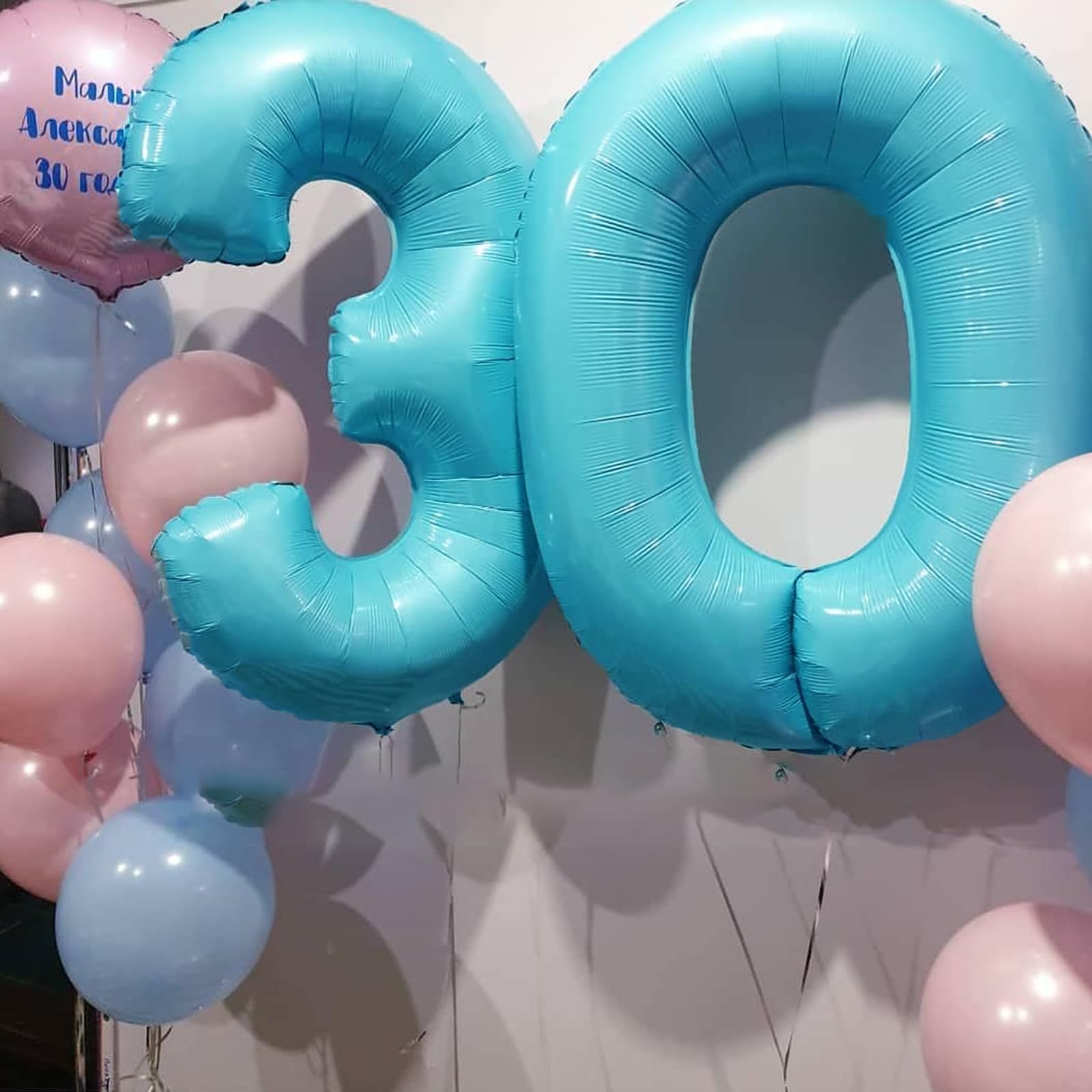 Kelfuoya 40inch blue number 3 balloon ideal for party setups