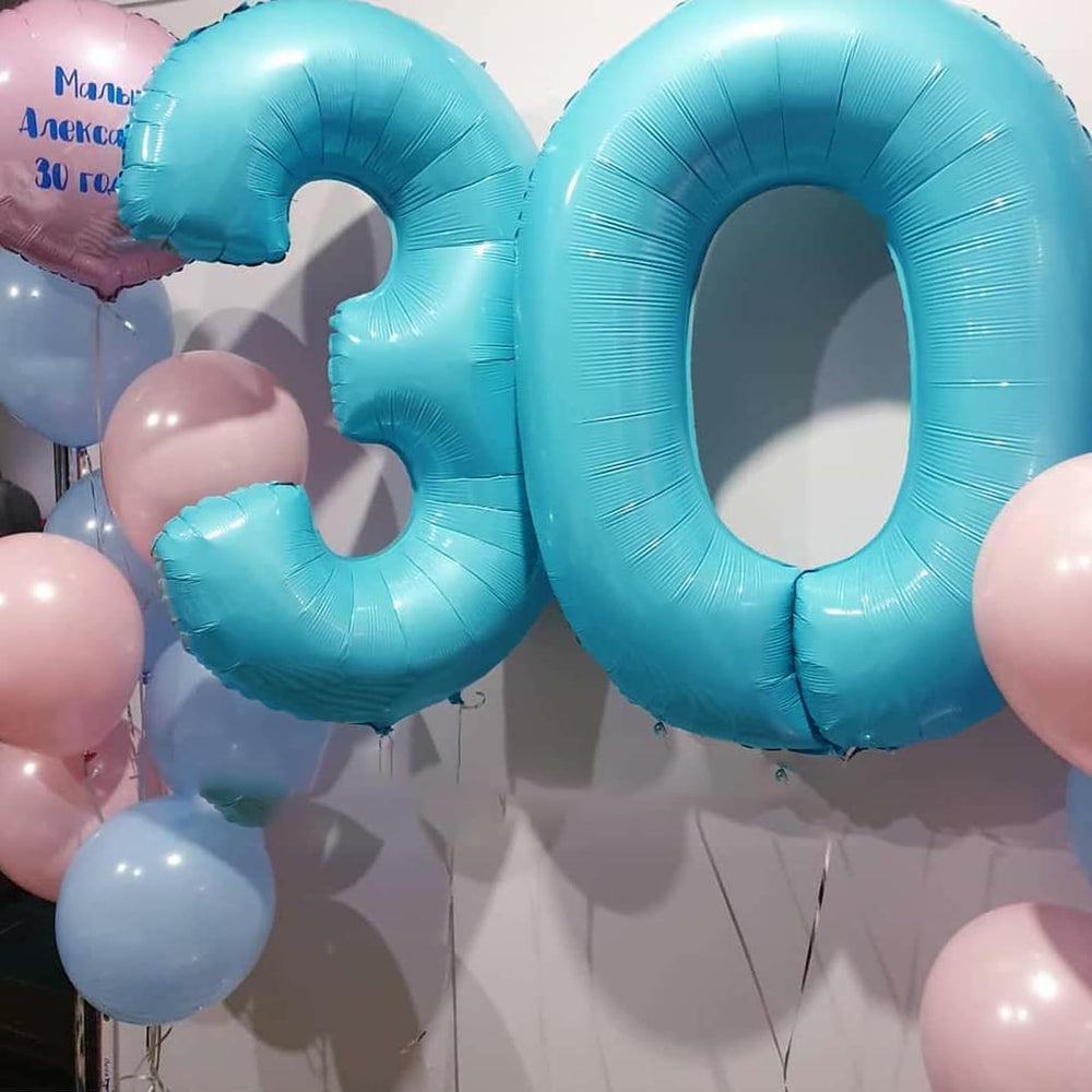 Kelfuoya 40inch blue number 3 balloon ideal for party setups