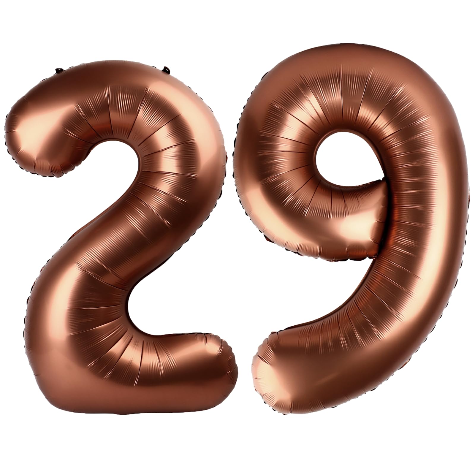 Kelfuoya 40-inch dark brown number 29 balloon for birthdays and anniversaries.