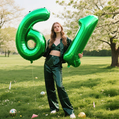 Kelfuoya 40-inch digital balloon close-up highlighting sleek foil
