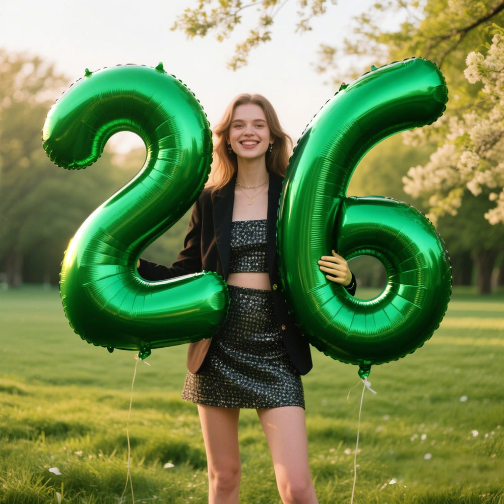 Kelfuoya 40-inch digital number balloon 26 for milestone celebrations