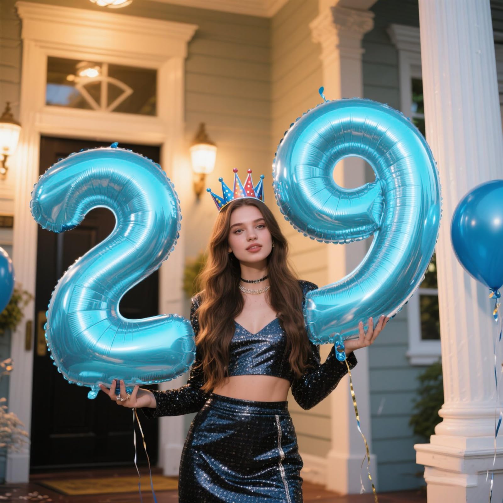 Kelfuoya 40inch foil balloon outdoor-ready for celebrations
