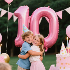 Kelfuoya 40-inch foil Number 10 balloon with a self-sealing valve.