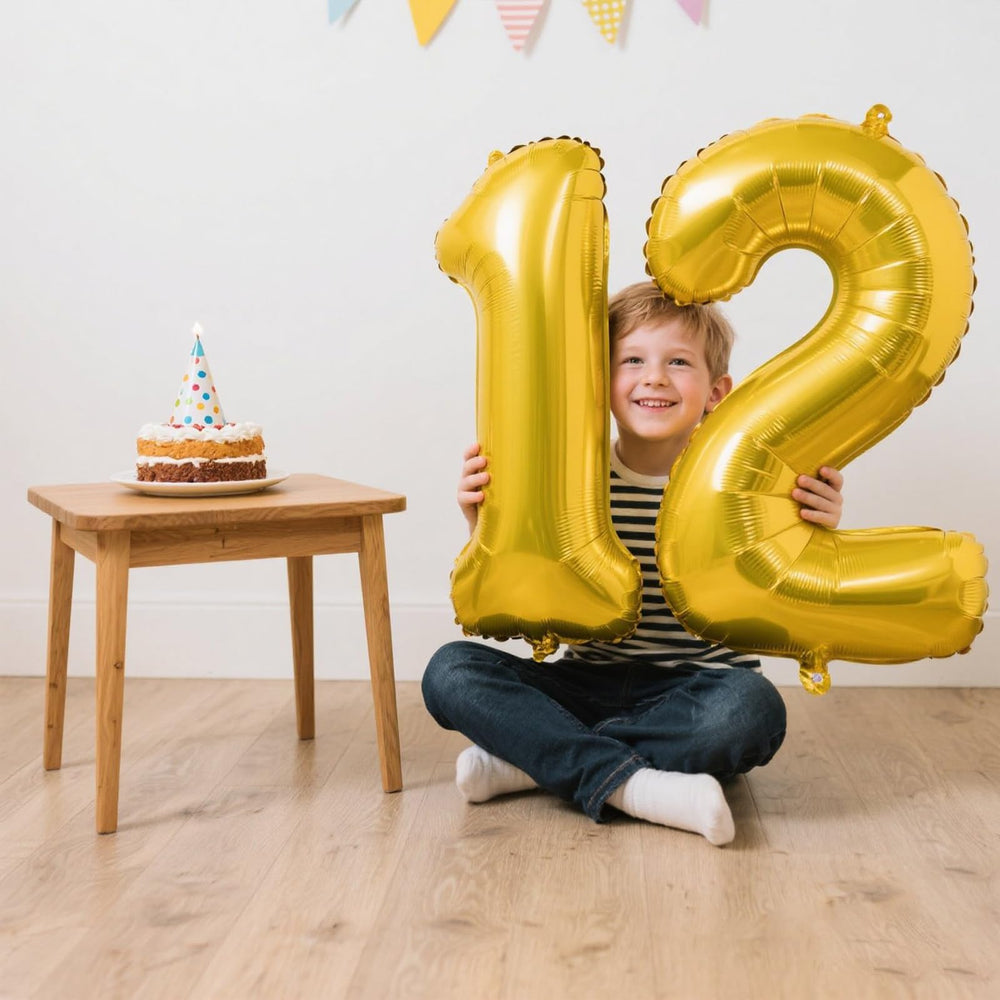 Kelfuoya gold number 1 balloon suits weddings, parties, and anniversaries
