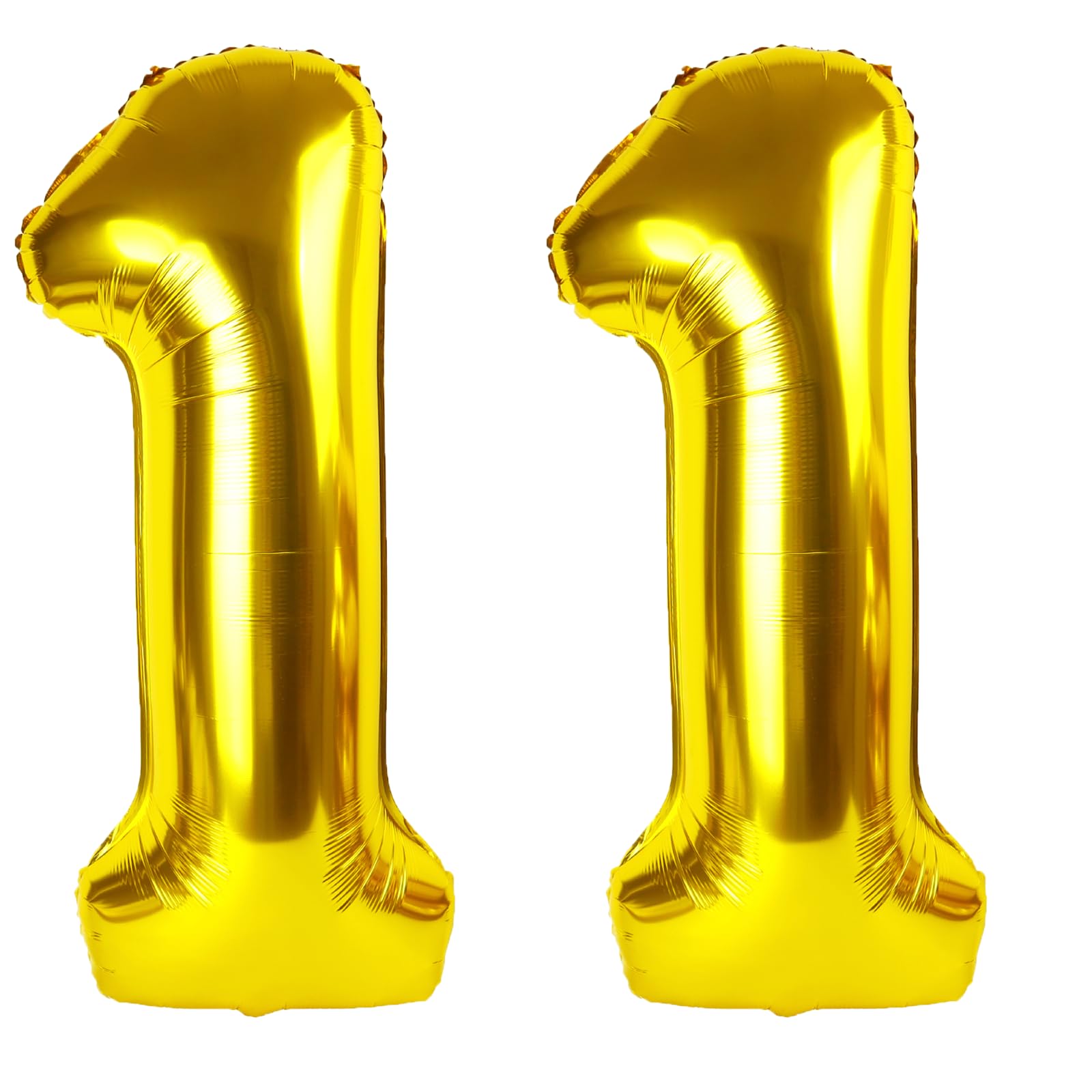 Kelfuoya 40-inch gold number 11 balloon for striking birthday backdrops