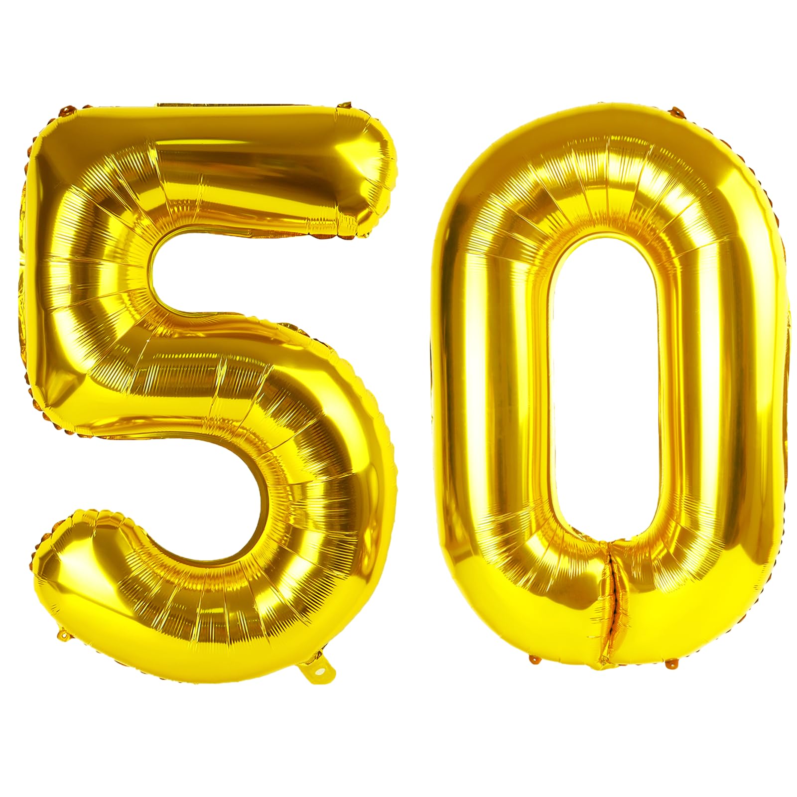 Kelfuoya 40-inch gold 50 balloon wall display for celebrations