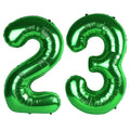 Kelfuoya 40-inch green number 23 balloon for striking party backdrop