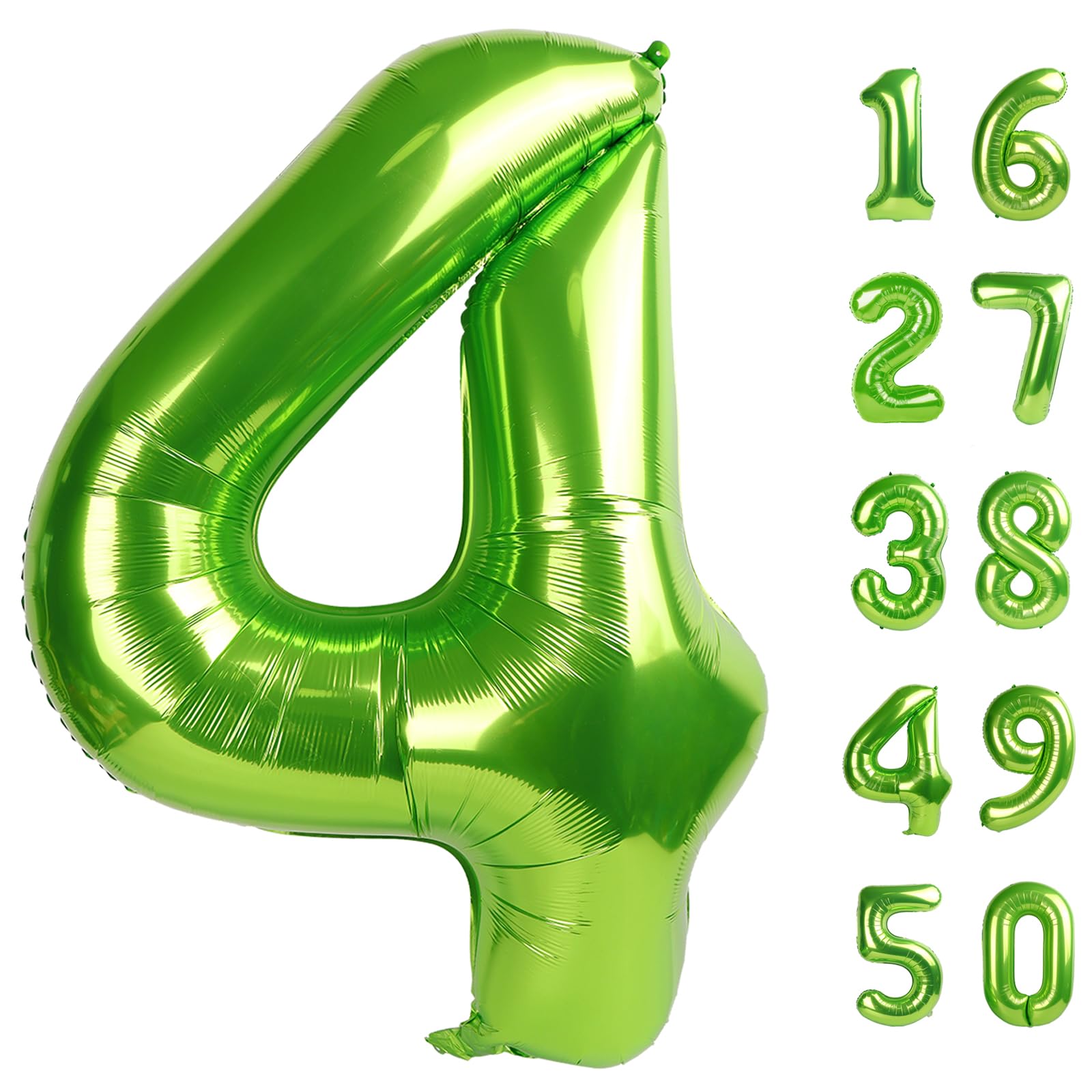Kelfuoya 40-inch light green foil numbers for a dramatic photo backdrop