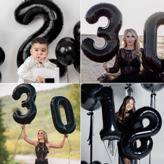 Kelfuoya rose-gold 40-inch number 14 balloon elevates anniversary decor.