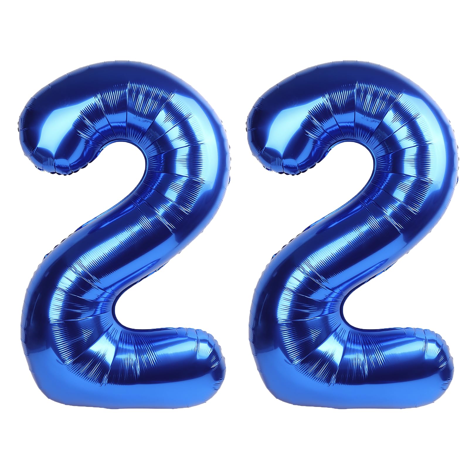 Kelfuoya 40-inch navy blue number 22 balloon full view for party backdrop
