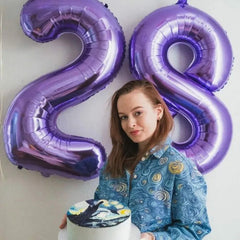 Kelfuoya self-sealing 40-inch number 28 balloon holds air longer for hassle-free events.