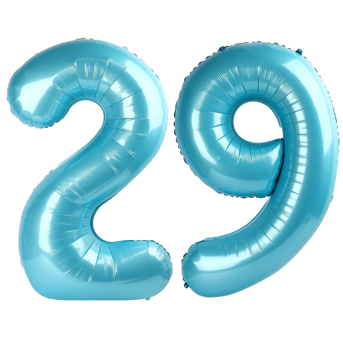 Kelfuoya 40inch light-blue 29 balloon creates bold birthday centerpiece