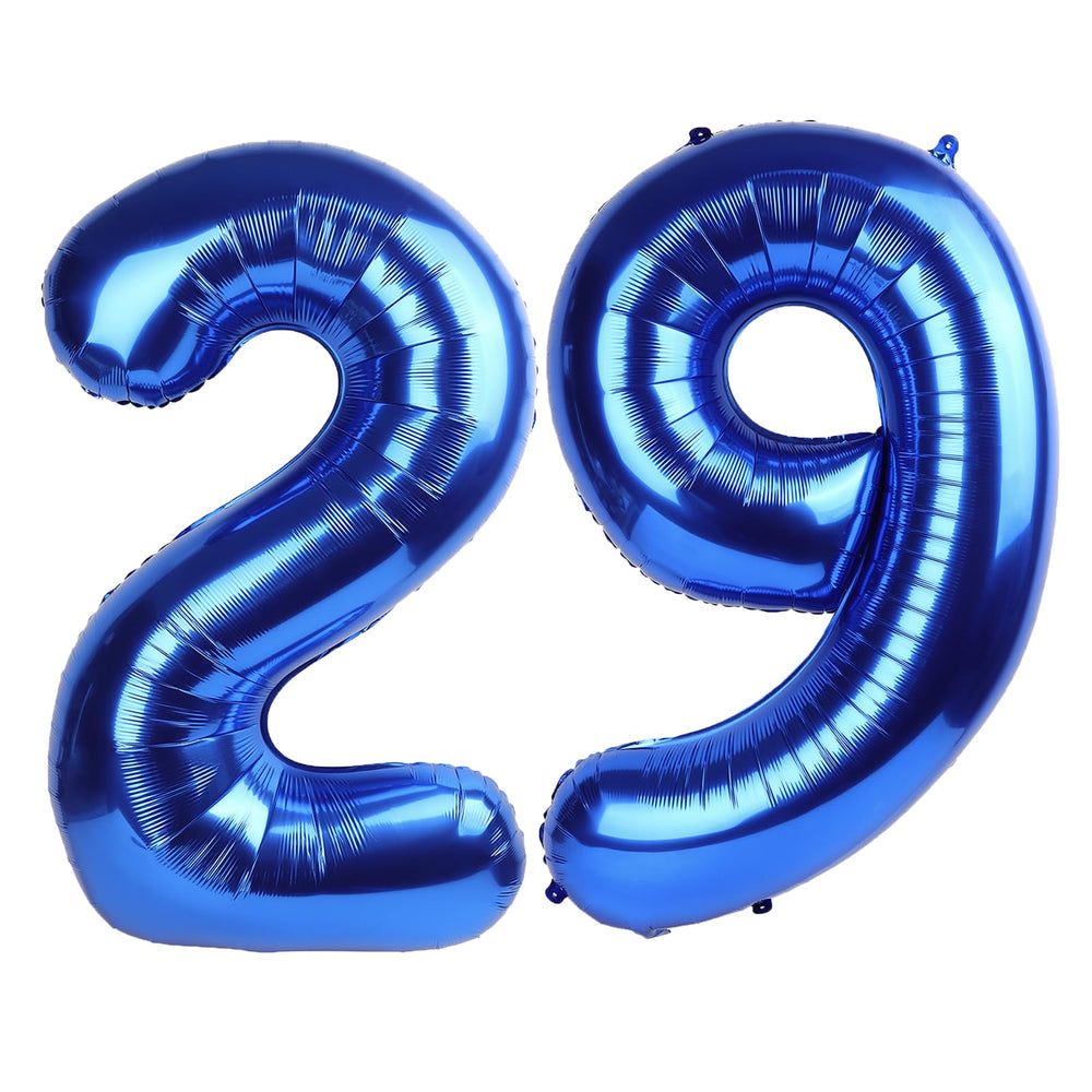 Kelfuoya 40-inch navy blue number 29 balloon for striking party decor at celebrations.