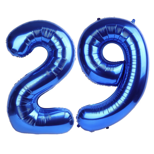 Kelfuoya 40-inch navy blue number 29 balloon for striking party decor at celebrations.