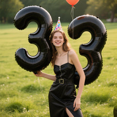 Kelfuoya 40-inch number 3 balloon for weddings and anniversaries.