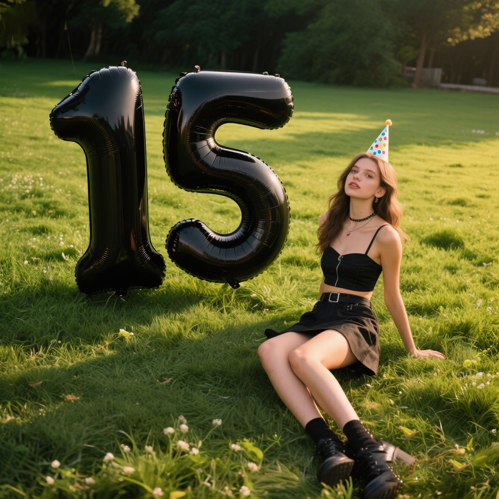 Kelfuoya 40-inch number 5 foil balloon ideal for photo moments