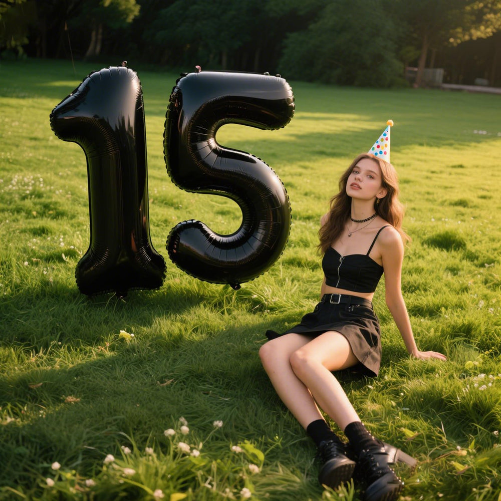 Kelfuoya 40-inch number 5 foil balloon ideal for photo moments