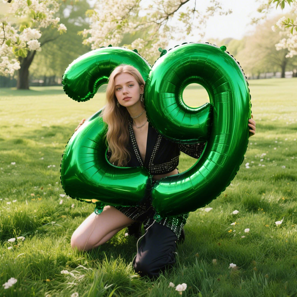Kelfuoya 40inch number balloon in multiple colors for versatile party themes