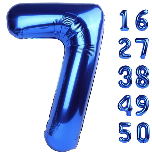 Kelfuoya 40-inch navy blue 7 balloon for dramatic backdrops and celebrations.