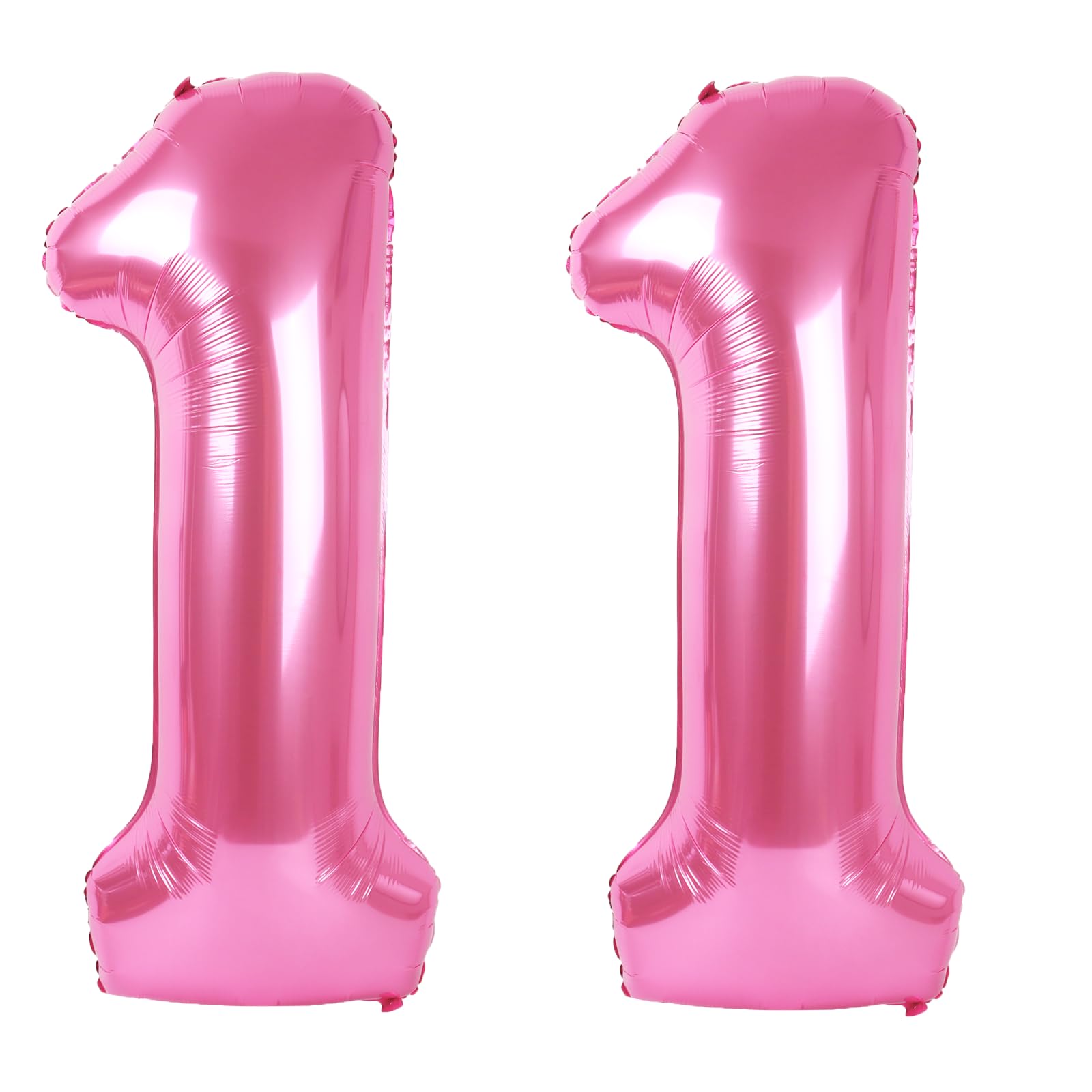Kelfuoya 40-inch pink number 11 balloon ready for stunning birthday decor.