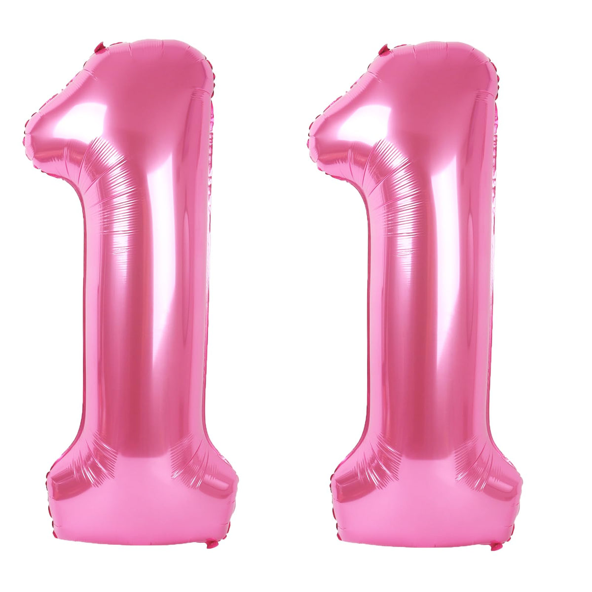 Kelfuoya 40-inch pink number 11 balloon ready for stunning birthday decor.