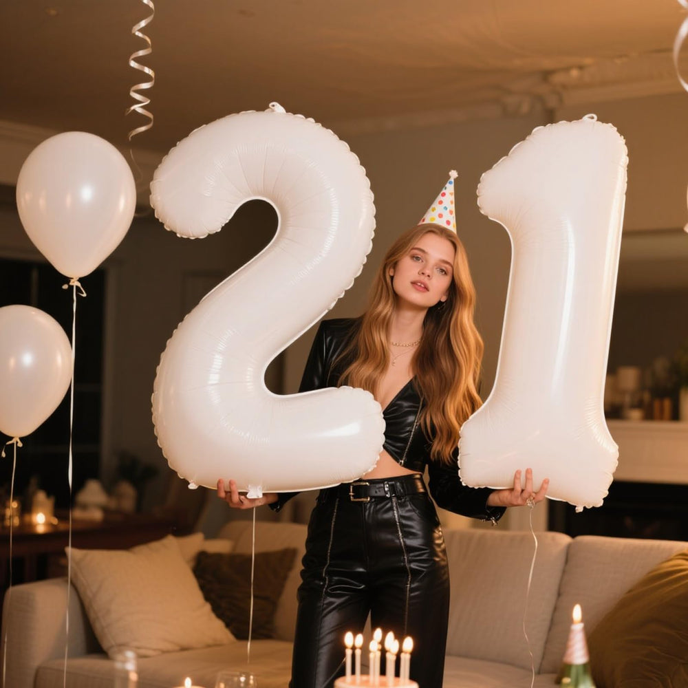 Kelfuoya pink 40-inch number 12 balloon suits playful celebrations.