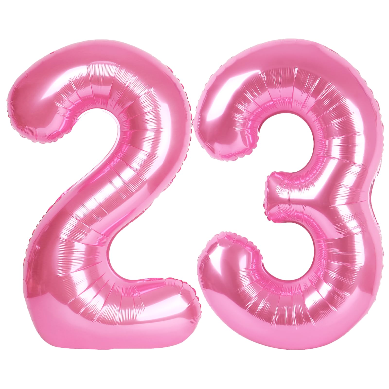 Kelfuoya 40-inch pink number 23 balloon for vibrant birthday decor and photos