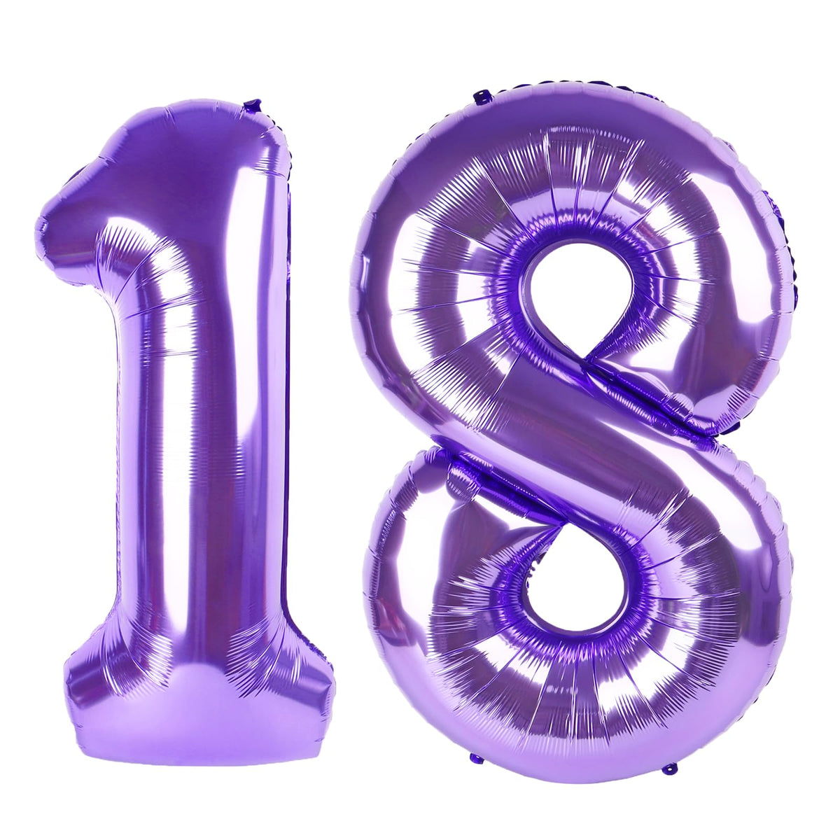 Kelfuoya 40 inch purple number 18 balloon for a bold birthday backdrop
