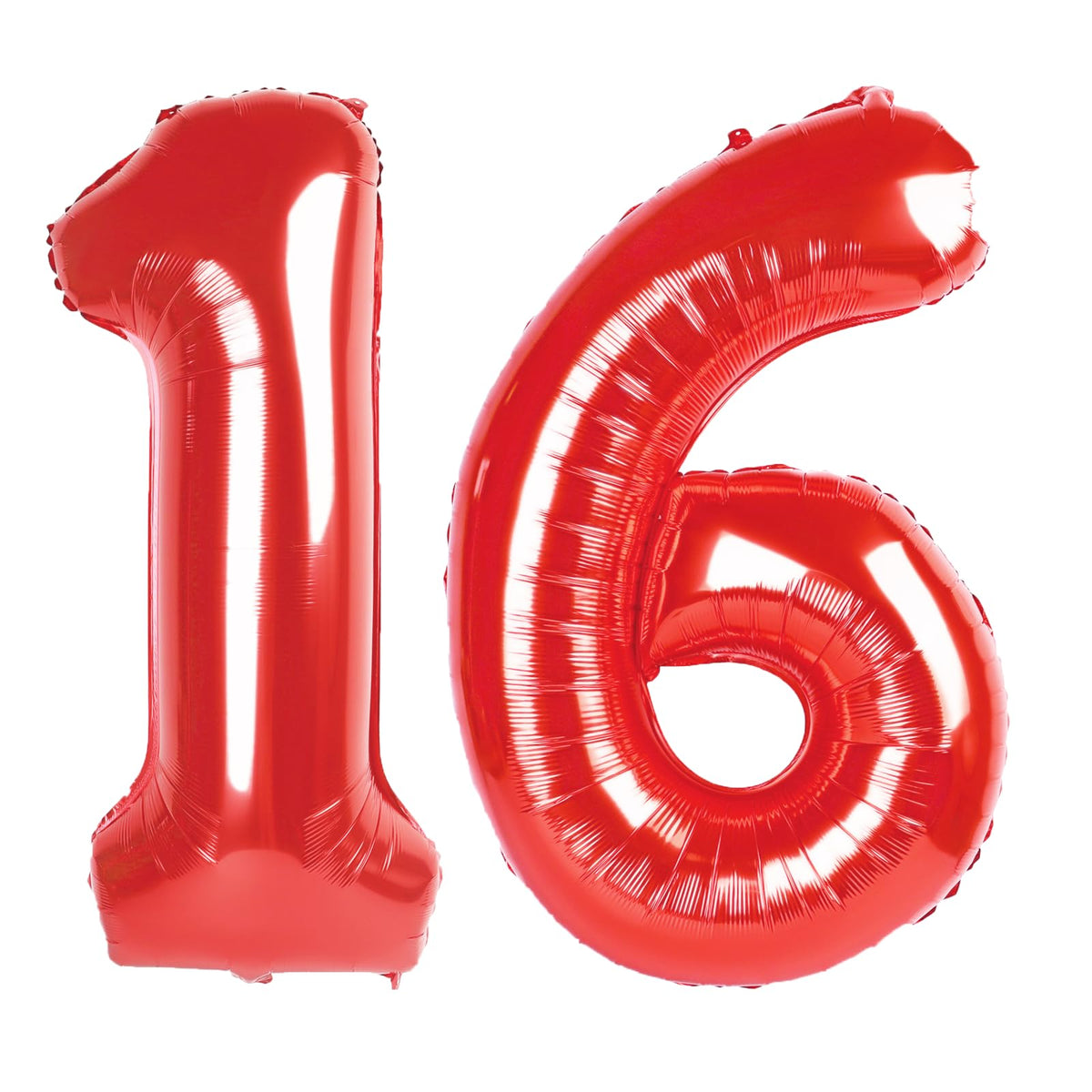 Kelfuoya 40-inch red number 16 balloon adds bold birthday backdrop and photo-worthy moments.