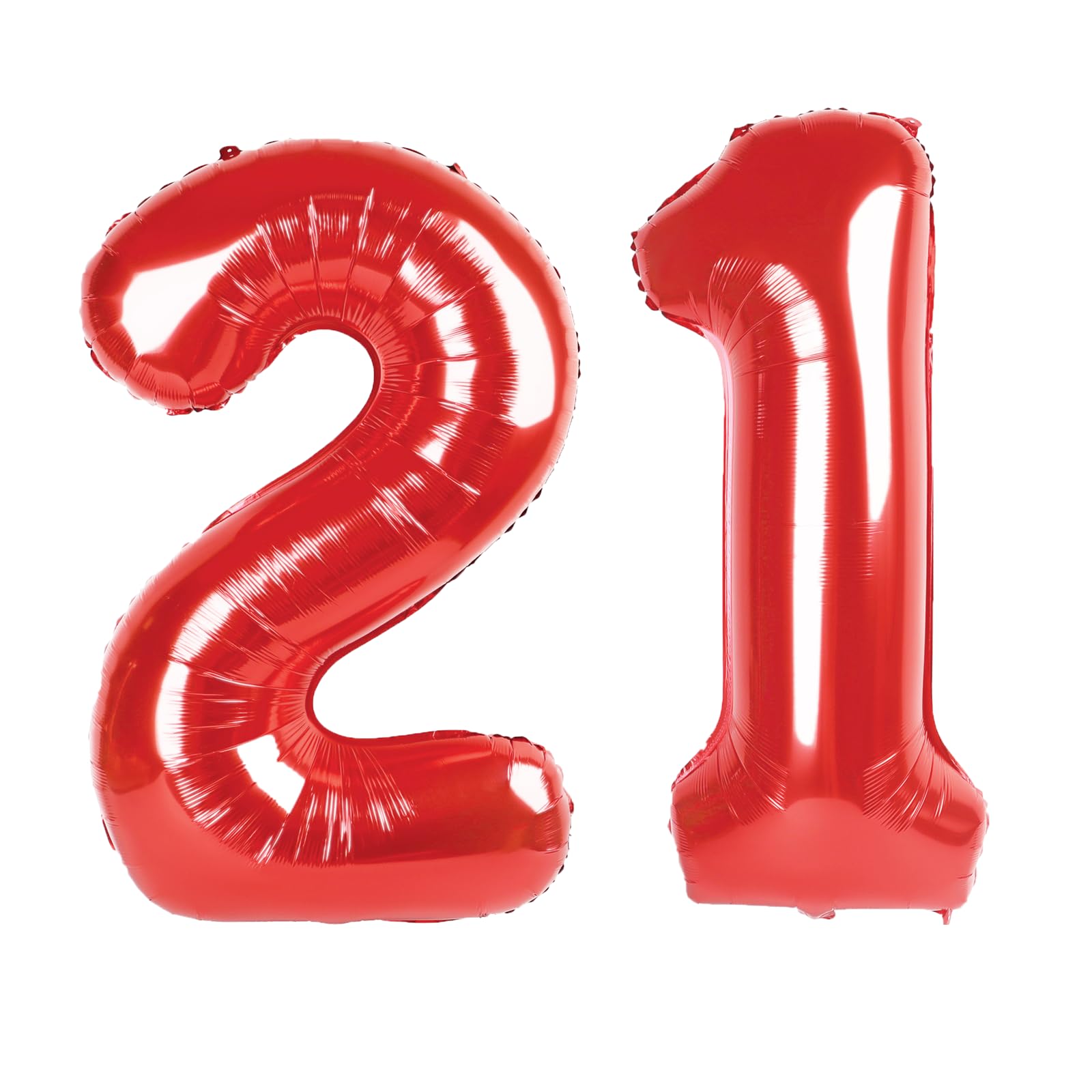 Kelfuoya 40-inch red 21 balloon for bold birthday backdrop