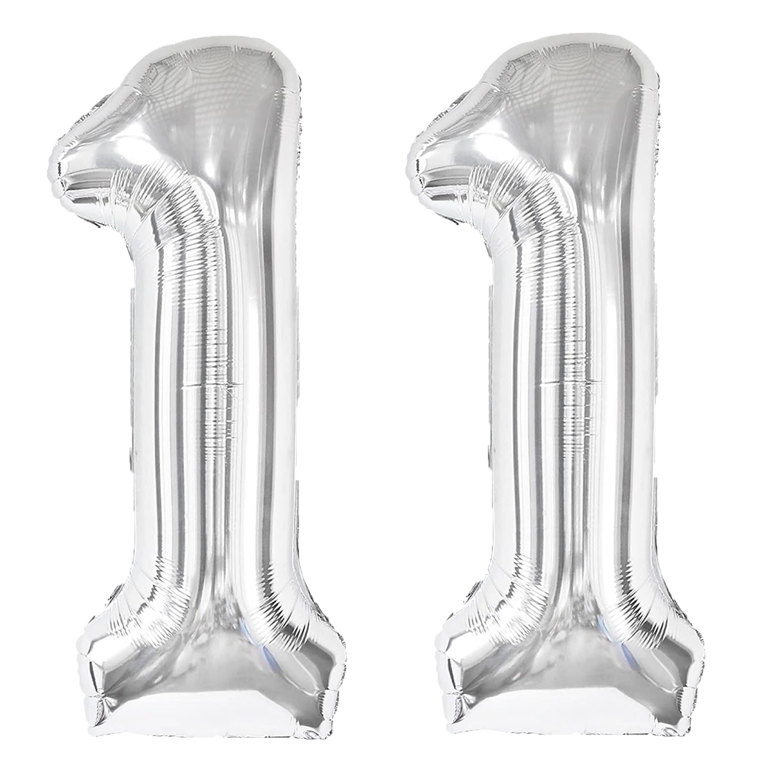 Kelfuoya 40-inch silver 11 balloon for elegant party backdrop