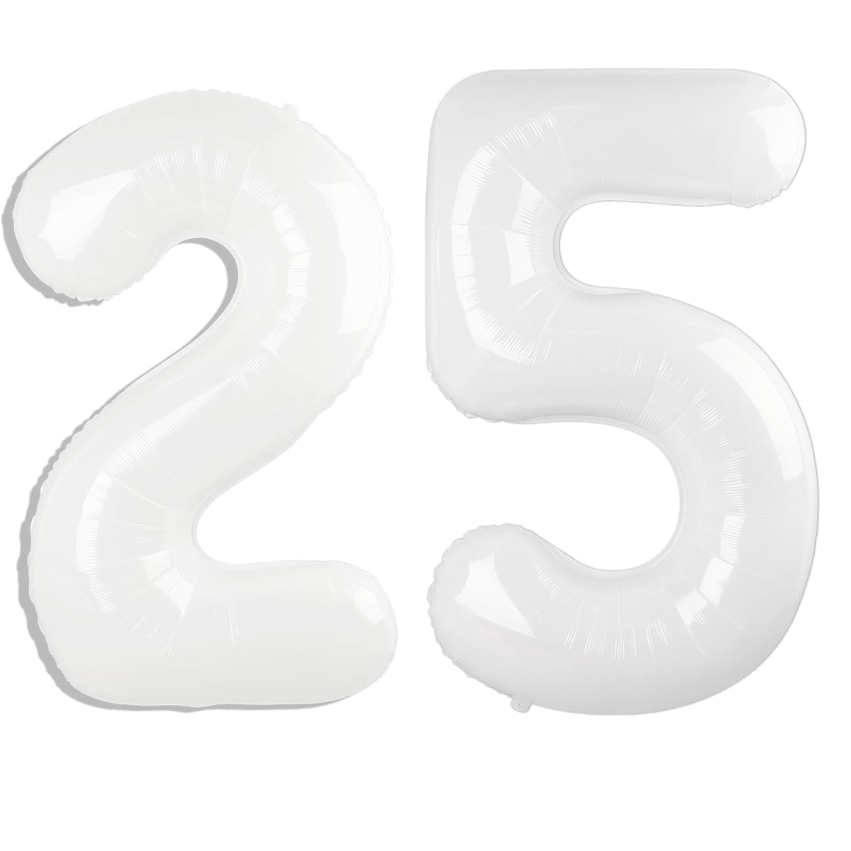 Kelfuoya 40-inch white 25 balloon ready for wall display at parties.