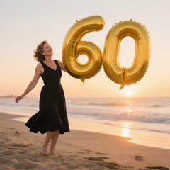 Kelfuoya 60th birthday digital balloon creates a memorable focal point