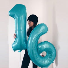 Kelfuoya 6th birthday foil balloon adds color to milestone celebrations.