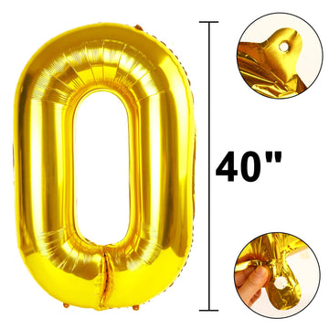 Kelfuoya 90th birthday decor adds elegance with a sparkling gold balloon