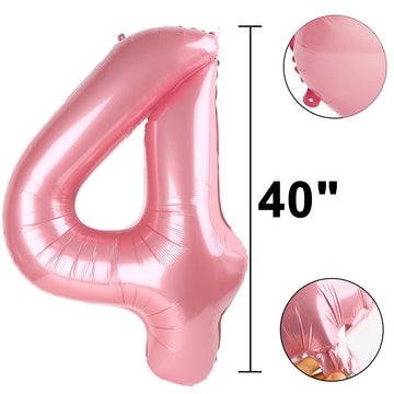Kelfuoya pearlescent pink birthday decor enhances photo moments and party aesthetics