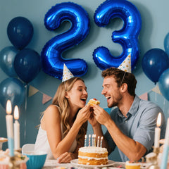 Kelfuoya birthday backdrops with 23 balloon create memorable photo moments.