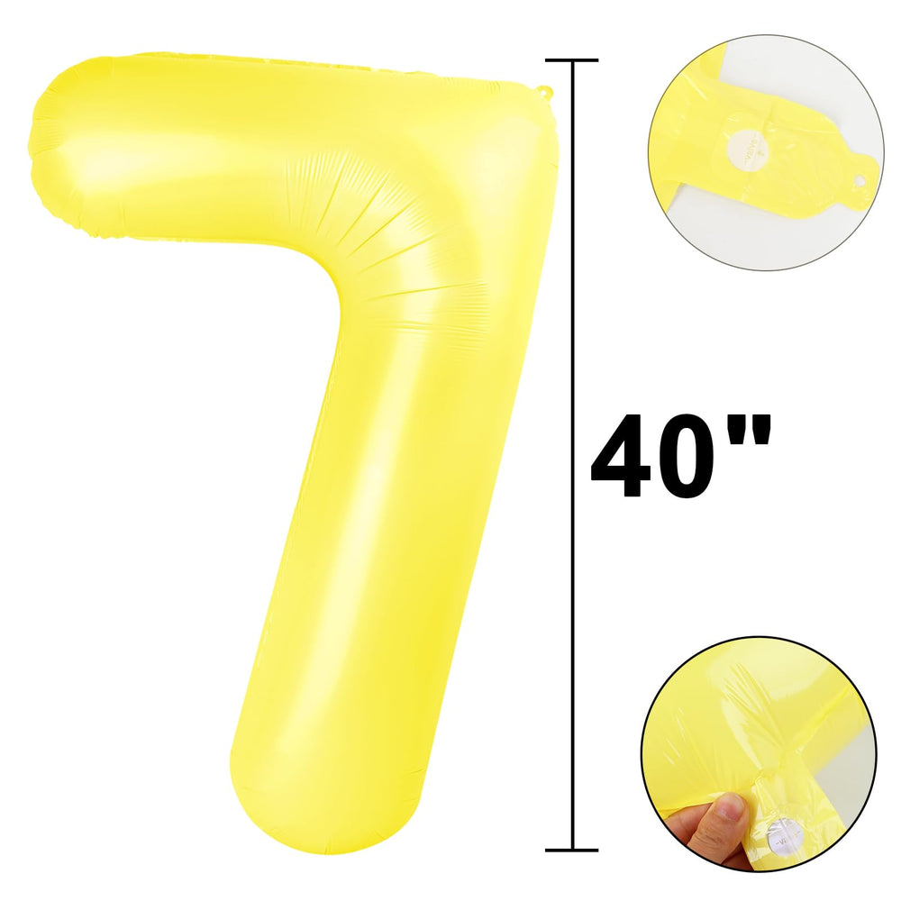 Kelfuoya birthday balloon number 7 enhances baby showers or kids' milestones.