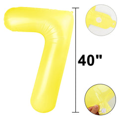 Kelfuoya birthday balloon number 7 enhances baby showers or kids' milestones.