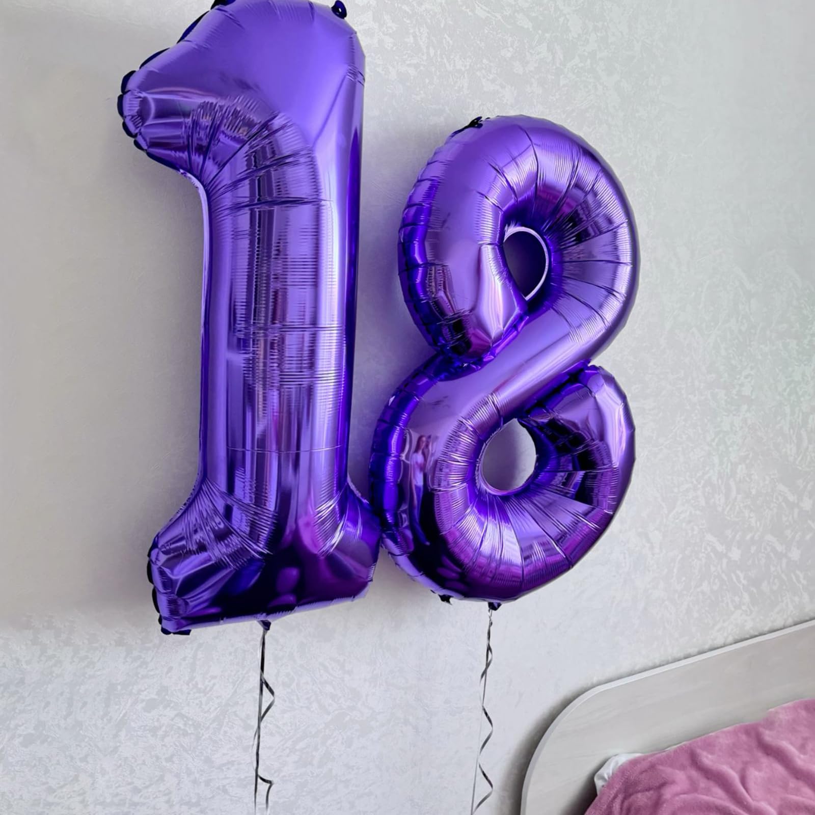 Kelfuoya birthday decor with a purple 21 balloon for festive ambiance