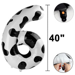 Kelfuoya cow-print balloon color options for versatile party themes and milestones.