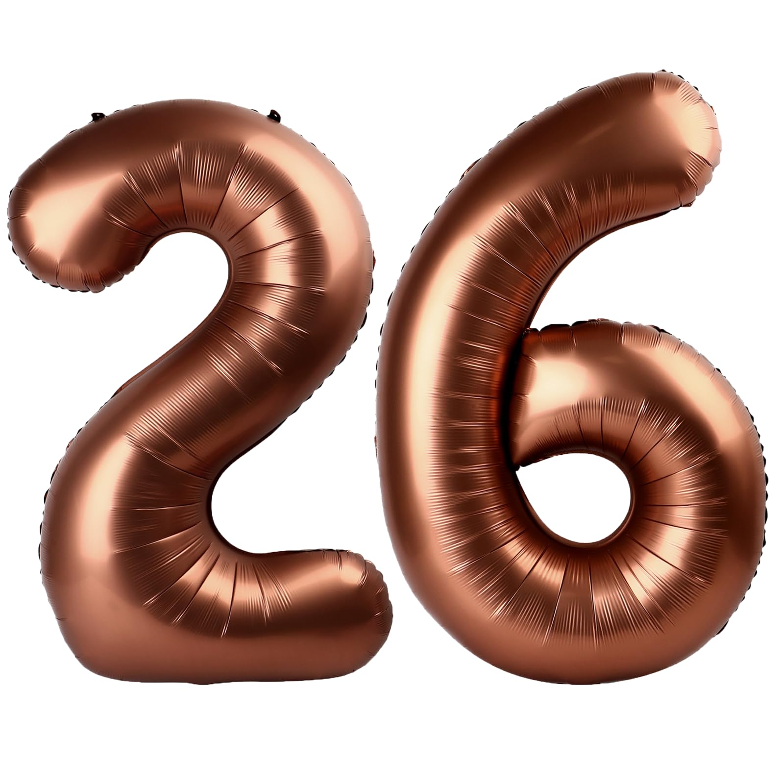 Kelfuoya dark brown number 26 40-inch balloon for birthday backdrops.