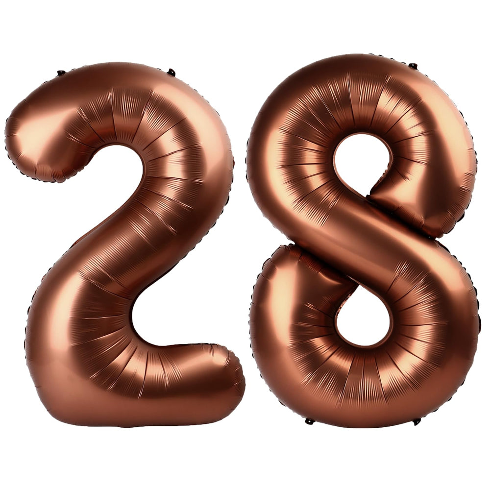 Kelfuoya dark brown 40-inch balloon hero display enhances milestone photos.