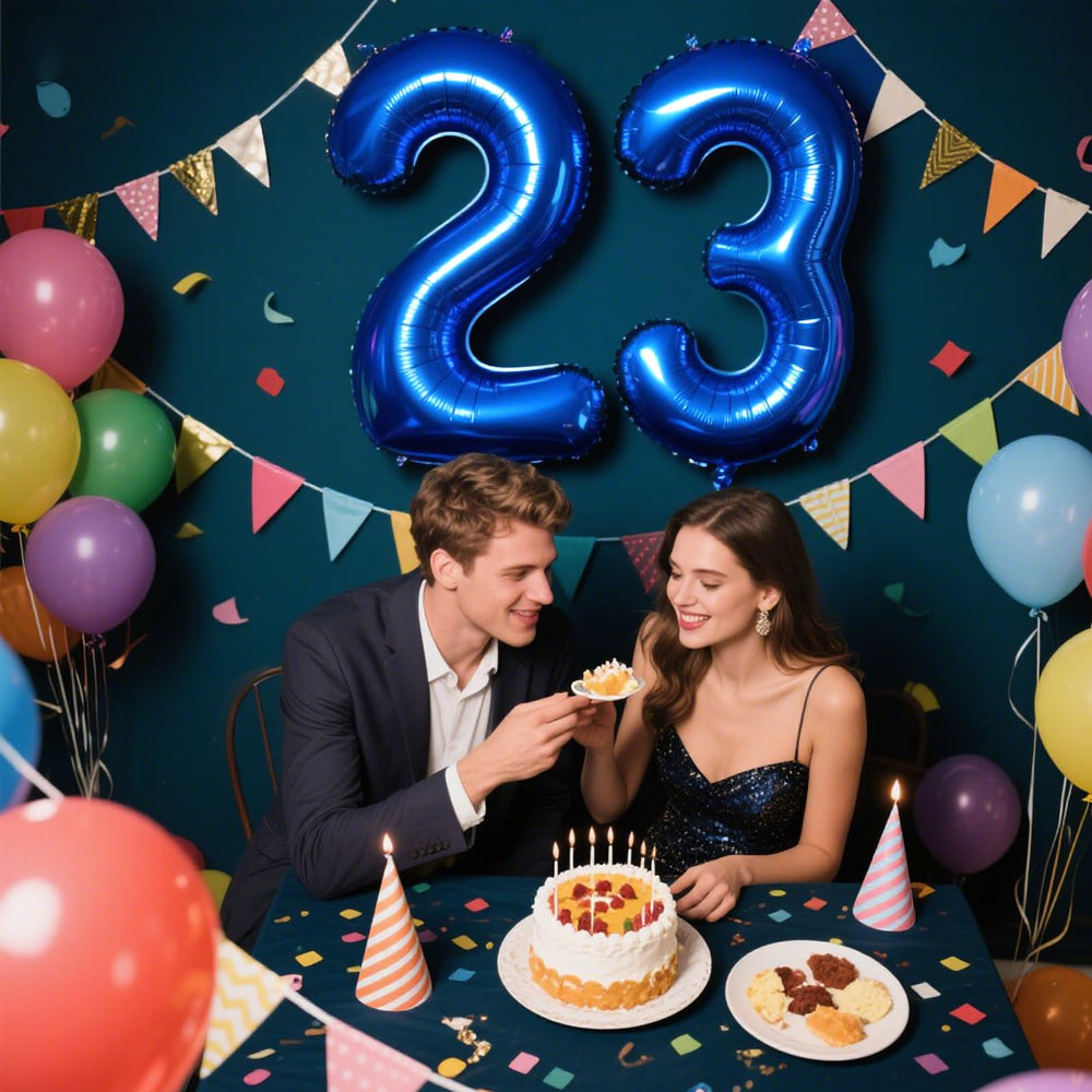Kelfuoya durable foil number balloon maintains shape for long-lasting decor.