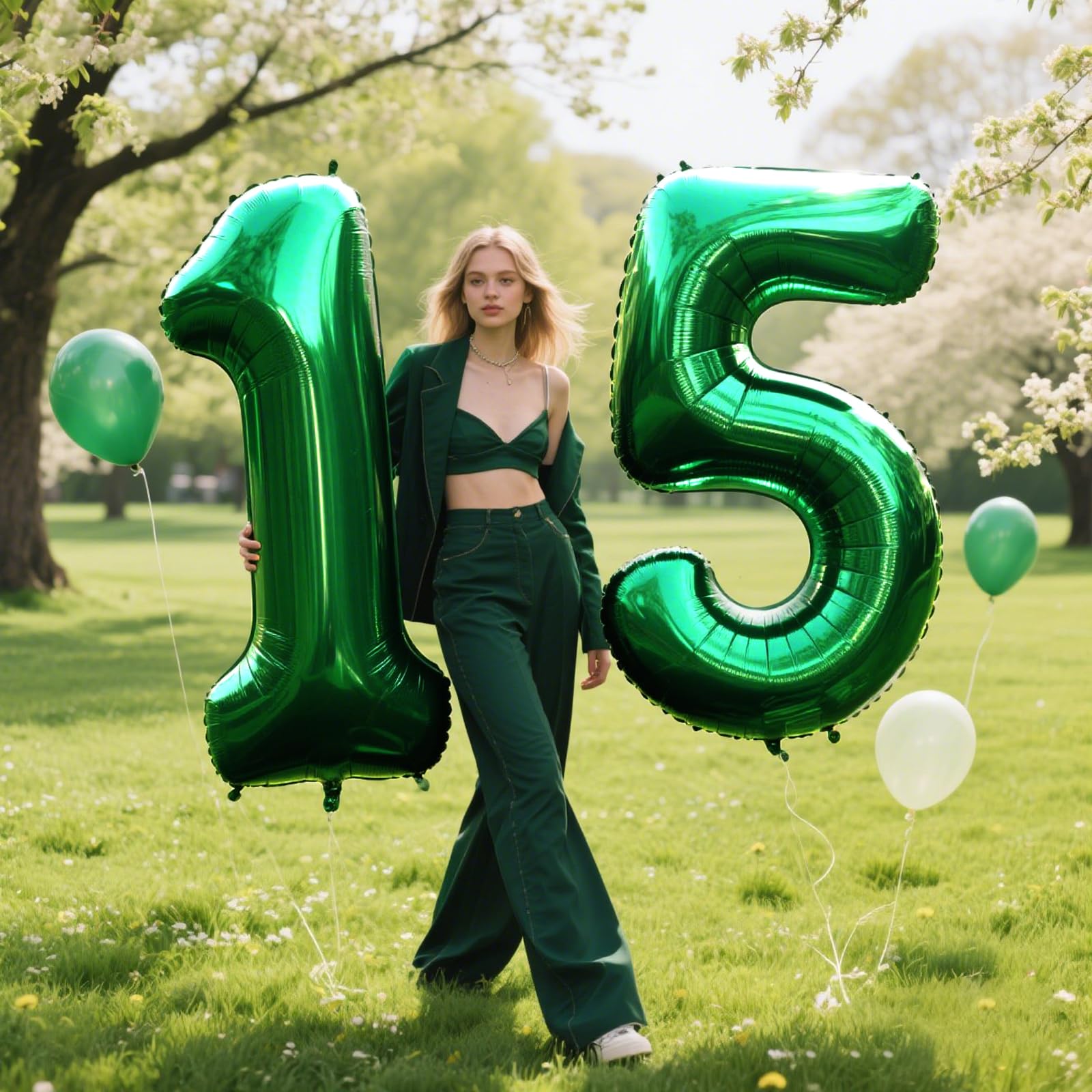 Kelfuoya easy inflate number 5 balloon simplifies party setup.