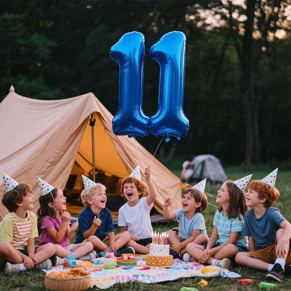 Kelfuoya self-sealing navy blue 11 balloon for easy setup
