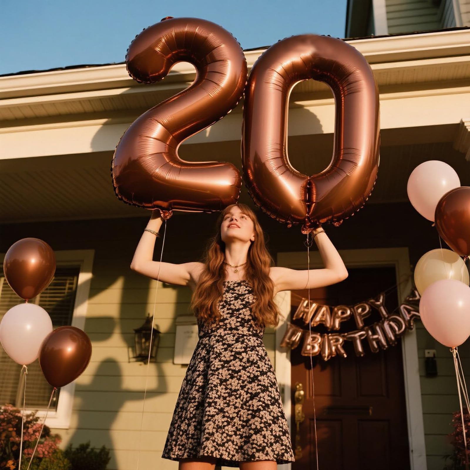 Kelfuoya foil balloon creates a striking memory backdrop for guests.