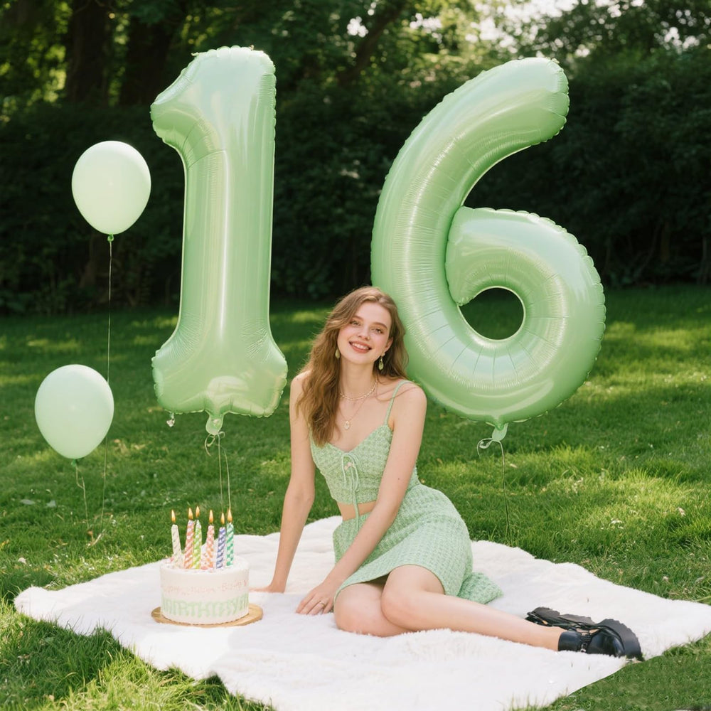 Kelfuoya foil number balloon backdrop ideal for photos