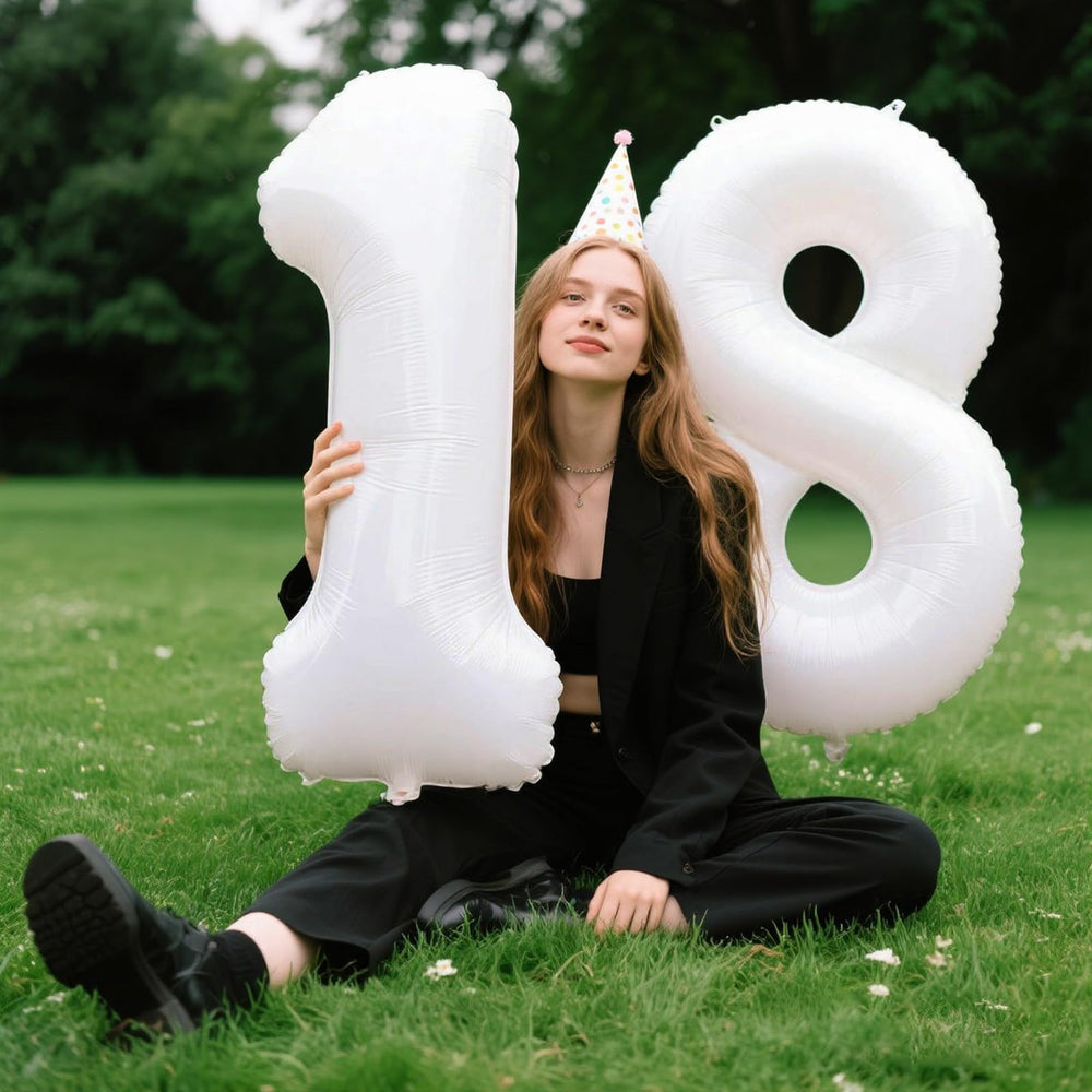 Kelfuoya 40-inch number 8 foil balloon offers a striking photo backdrop.