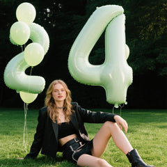 Kelfuoya giant Number 2 balloon as a focal point for photos and events.